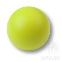 445VE2 Ручка кнопка детская коллекция , выполнена в форме шара, цвет салатовый матовый