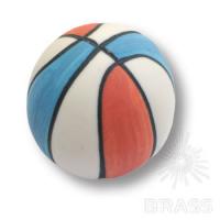 329AR Ручка кнопка детская, баскетбольный мяч