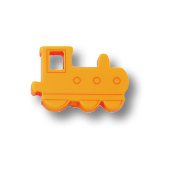 605AM Ручка кнопка детская, паровозик желтый