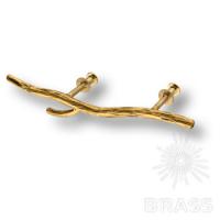 90042-Бр Ручка скоба мебельная "Арт Бранч" mini левая, античная бронза