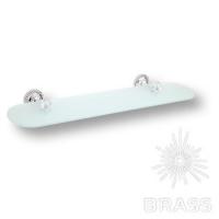 3511-71-005 Полка для ванных аксессуаров, латунь с кристаллами Swarovski, цвет - глянцевый хром