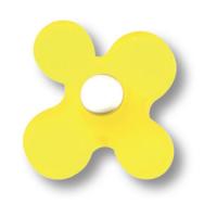 608AM Ручка кнопка детская, цветок жёлтый