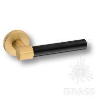 HA186RO12 GB-GB/AL6 AXE Ручка дверная, матовая латунь/чёрный