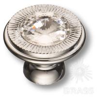 25.319.30.SWA.07 Ручка кнопка с кристаллом Swarovski, глянцевый хром