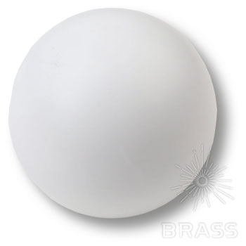445BL1 Ручка кнопка детская коллекция , выполнена в форме шара, белый матовый