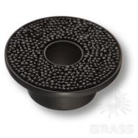 STONE32/N-SW/N Ручка кнопка c кристаллами Swarovski, чёрный 32 мм