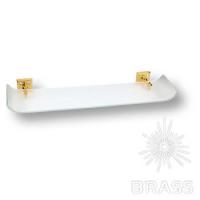 3511-72-003 Полка для ванных аксессуаров, латунь с кристаллами Swarovski, цвет - глянцевое золото