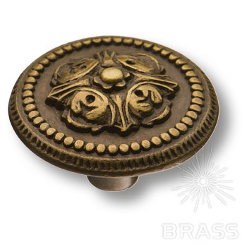 1126.0035.001 Ручка кнопка классика, античная бронза