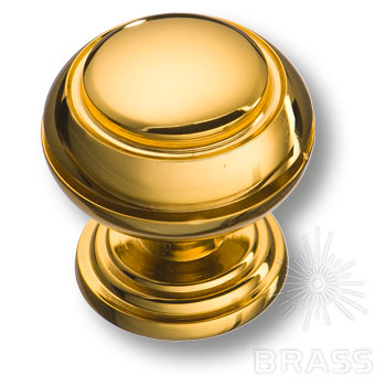 0712-003 Ручка кнопка современная классика, глянцевое золото