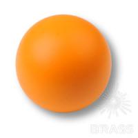 445NA2 Ручка кнопка детская коллекция, выполнена в форме шара, оранжевый матовый