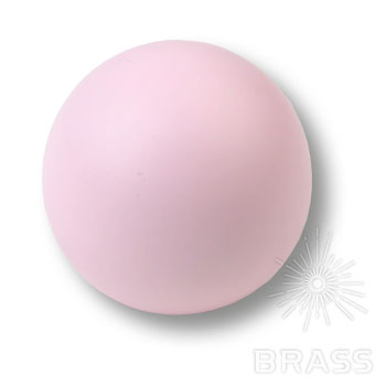 445RS2 Ручка кнопка детская коллекция, выполнена в форме шара, розовый матовый