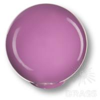 626MO2 Ручка кнопка детская коллекция, выполнена в форме шара, фиолетовый глянцевый