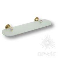 3511-71-003 Полка для ванных аксессуаров, латунь с кристаллами Swarovski, цвет - глянцевое золото