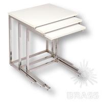 KAX-0141-A01 Опора мебельная (комплект из 3-х опор), глянцевый хром