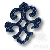 702812-001BBL Swarovski elements Декоративная накладка Valentina, синий