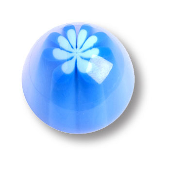 656AZ Ручка кнопка детская, шар голубой