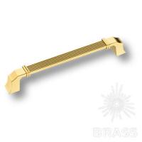 546-160-Gold Ручка скоба, глянцевое золото 160 мм