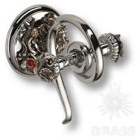 PV1614/K Крючок для ванной комнаты, цвет - старое серебро