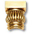 1585-35 ATL Накладка декоративная большая, античная бронза-oro viejo