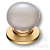 3005-61-PEARL Ручка кнопка, матовое золото/перламутровый