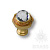 0Z5746.B00.43 Ручка кнопка с кристаллом Swarovski эксклюзивная коллекция, матовое золото