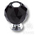 0737-520-2-BLACK Ручка кнопка с кристаллом, глянцевый хром