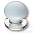 3005-51-BLUE Ручка кнопка, голубой/глянцевый никель