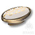 3000-40-000-212 Ручка кнопка керамика с золотым орнаментом, старая бронза