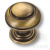 0712-013 Ручка кнопка латунь, современная классика, старая бронза 