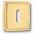 9163 MP35 ROOM ROSETTE Накладка с овальным отверстием для ключа, матовое золото (комплект 2 шт)