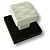 919WE Вешалка керамическая белая вешалка на деревянной подложке цвета венге
