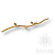 90080-Бр Ручка скоба мебельная "Арт Бранч" Long, античная бронза