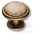 3008-40-BROWN Ручка кнопка керамика с металлом, орнамент/старая бронза